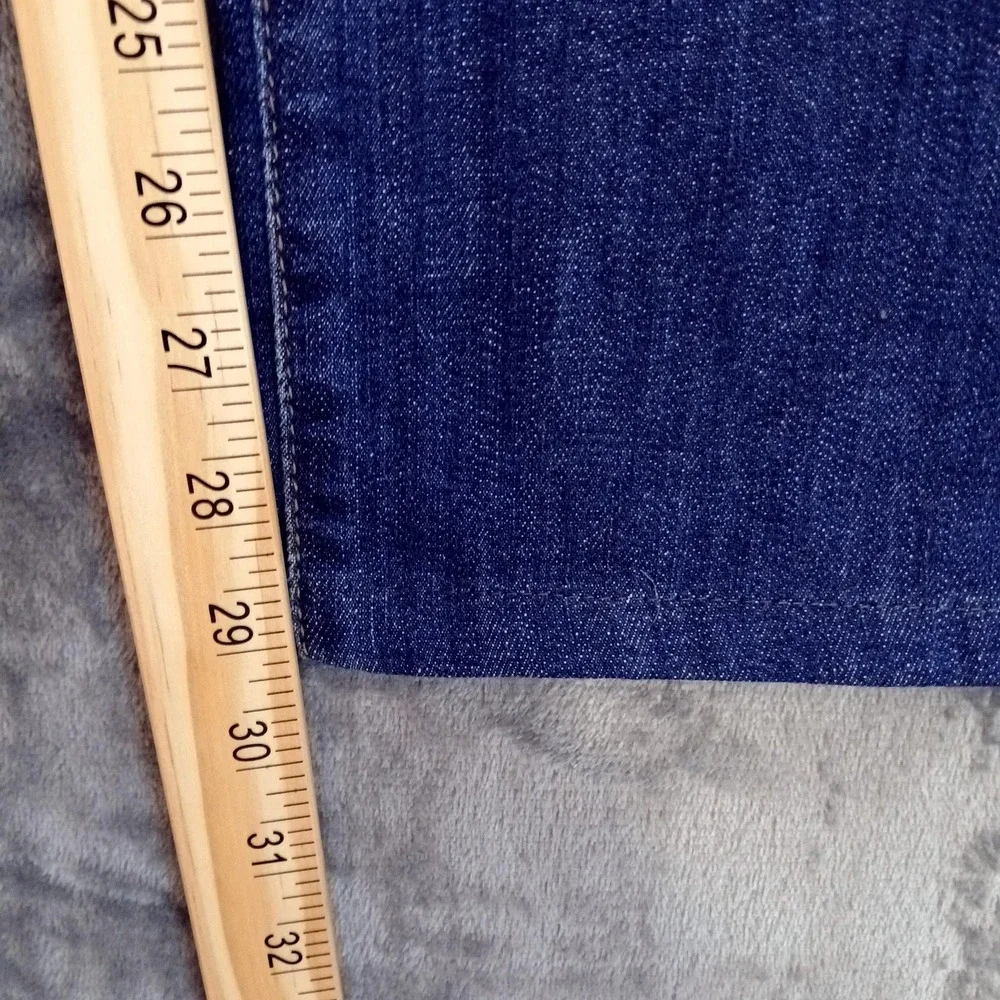 7 For All Mankind Jeans Mens 32 Blue‎ Rhigby Stretch Straight Leg Button Fly